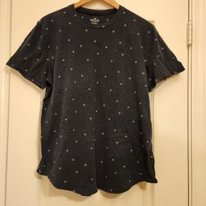 Hollister Dark Gray Patterned Tee